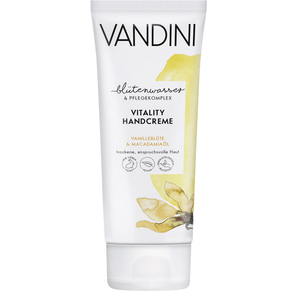 Aldo VANDINI Crème de Main Huile de fleur de vanille et de macadamia, 75 ml