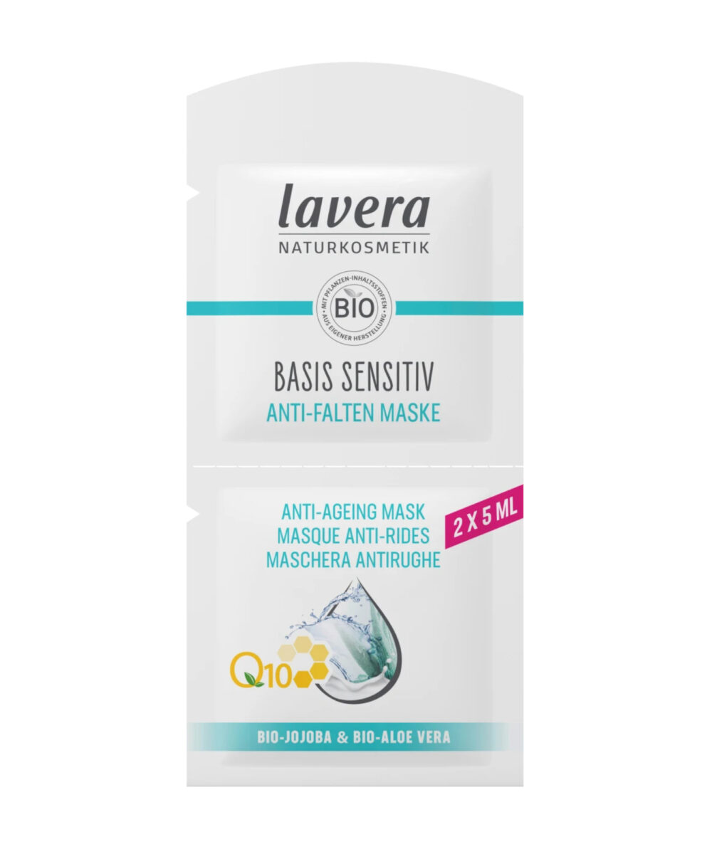 LAVERA Masque visage anti-rides Basis Sensitiv (2x5 ml), 10 ml