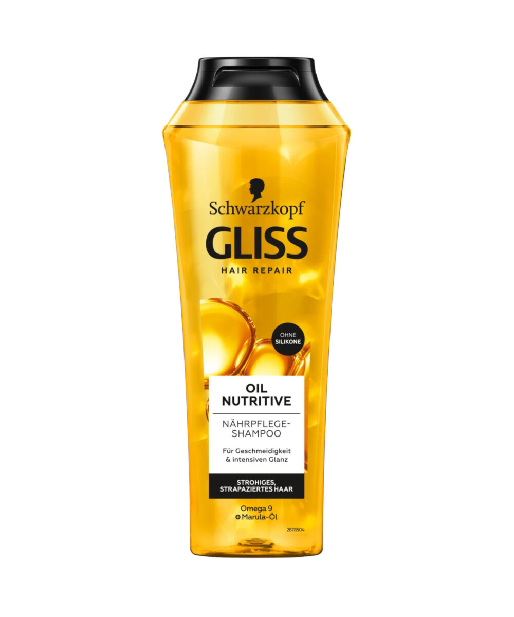 GLISS KUR Shampooing de cheveux, Huile Nutritive, 250 ml